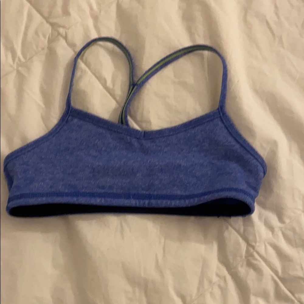 purple/blue sports bra